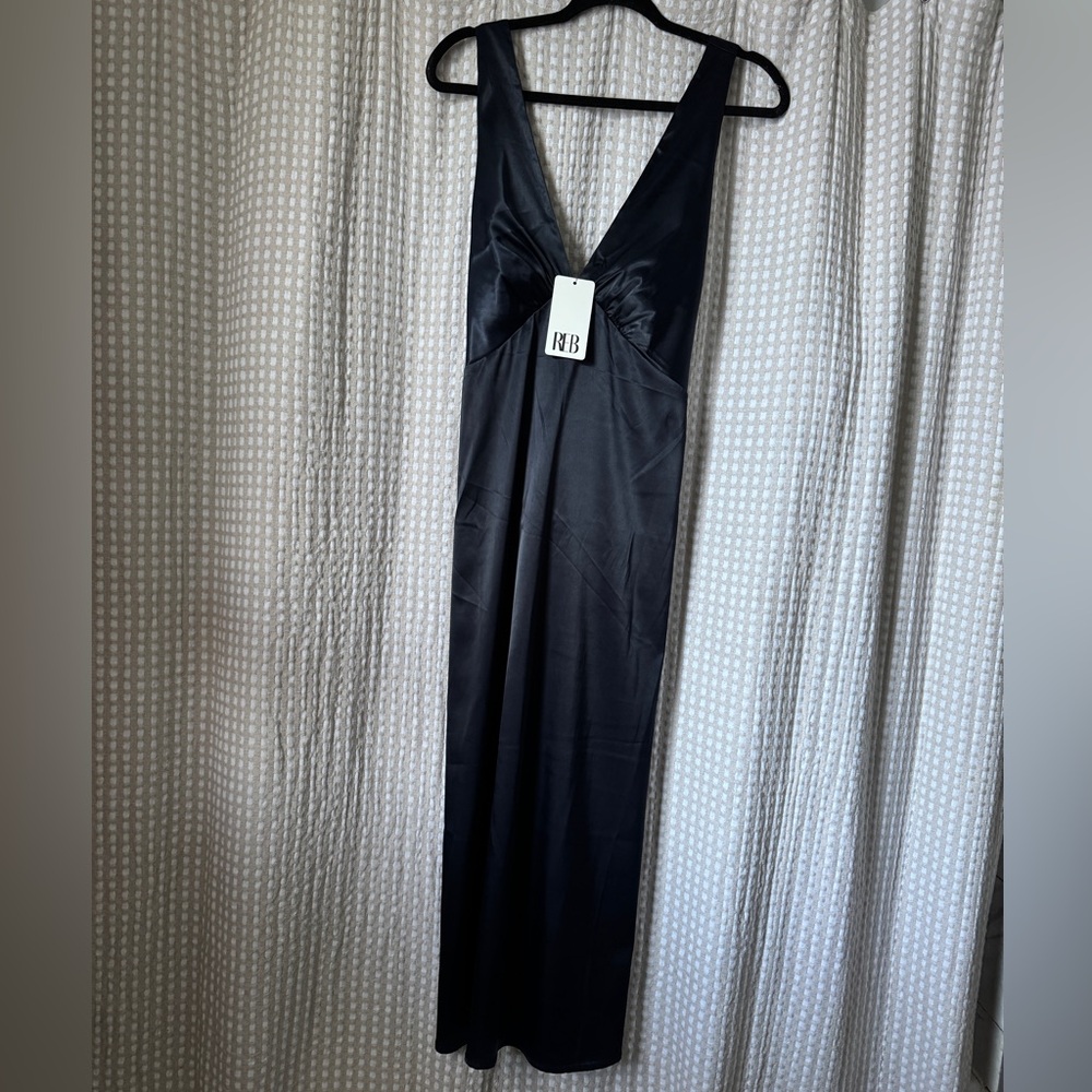 Rebdolls Stretch Satin Midi Dress Size 18
